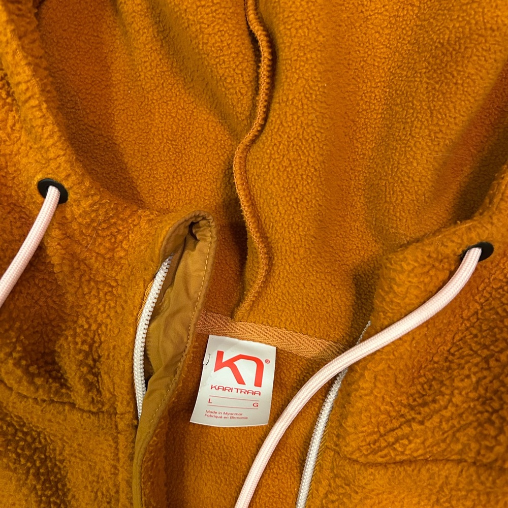 Kari Traa Warm Orange Fleece Pullover